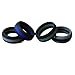 Men's Silicone Wedding Ring. Silicone Wedding Rings for the Active Lifestyle. Wedding band 4 Pack