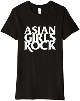 Womens Asian Girls Rock Premium T-shirt XL Black