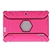 Turpro Kids' Shockproof Silicone Case for Chromo Inc 7 inch, Alldaymall A88X, Dragon Touch Y88X Plus/Y88X, VURU A33, NPOLE 7 Inch Tablet (Hot Pink)