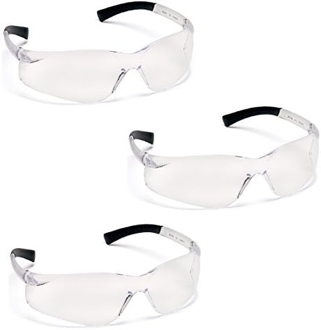 Ztek Safety Glasses (3 Pair Pack) (Clear Anti-Fog S2510ST)