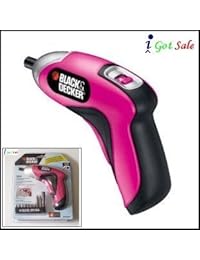 Black & Decker Destornillador eléctrico, color rosa