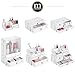 mDesign Decorative Wide Plastic Makeup Organizer Storage Station with 4 Drawers for Bathroom Vanity, Countertop, Cabinet - Holds Lip Gloss, Eyeshadow Palettes, Brushes, Blush, Mascara - Marble