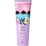 Bath and Body Works TAHITI - PINK LILY and BAMBOO Ultra Shea Body Cream 8 Ounce (2019 Edition)