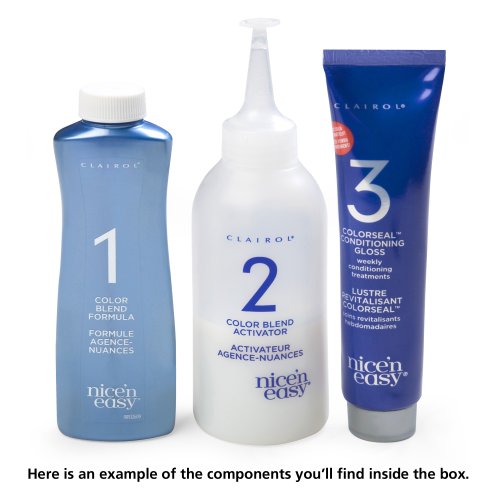 Clairol Nice 'n Easy Hair Color 121A, 3.5 Natural Darkest Brown 1 Kit (Pack of 3)