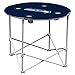 NFL Logo Brands Seattle Seahawks Collapsible Round Table with 4 Cup Holders and Carry Bag, Team Color