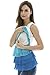 Bearsland Women's Breastfeeding and Nursing Sleeveless Summer Tee (Medium, WhiteBlue)