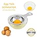 Egg Separator Egg White Yolk Filter Separator 304 Stainless Steel Egg Sieve Kitchen Gadget Cooking