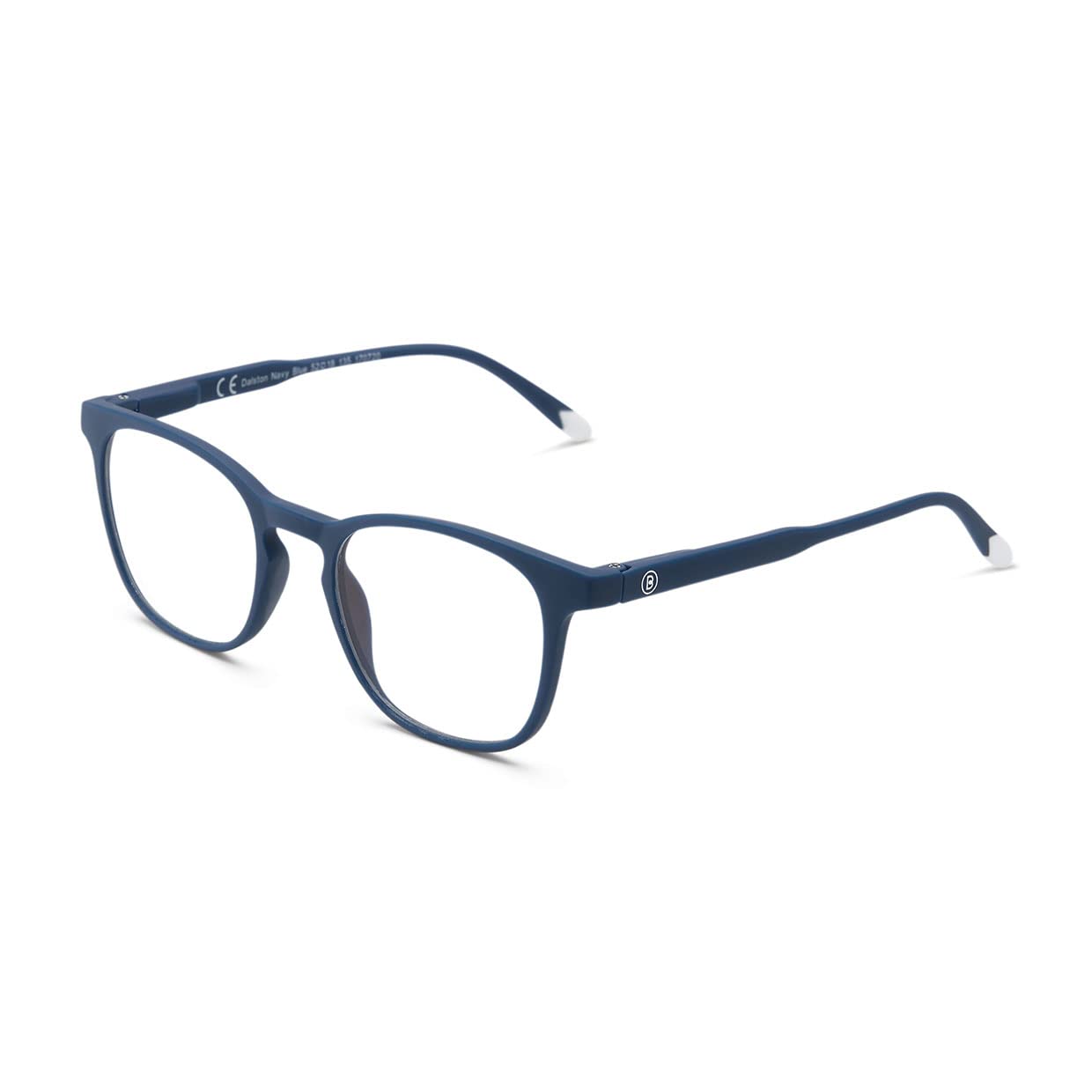 BARNER - Unisex blue light glasses without prescription, Anti-blue light - Model Dalston Navy Blue