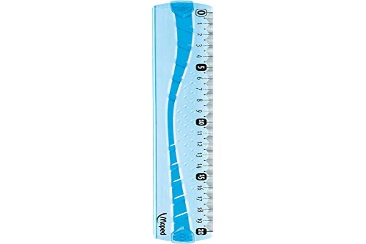 Maped 244020 Flat Ruler Flex 200 mm Plastic Shatterproof