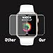 [3-Pack] Apple Watch 42mm Tempered Glass Screen Protector - Linboll [Only Covers the Flat Area] Anti-Scratch, 9H Hardness, Bubble Free Screen Protector for Apple Watch 42mm
