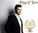 King of Love Eau de Toilette For Men- Natural Sweet Body Scent in Heart Shaped Bottle Spray- Best Fruity Fragrance With Hints of Leather, Amber & Sandalwood - 3.3oz.