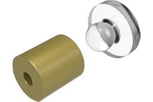 WIRED4SIGNS USA Snapfix | Hidden Clip-in Acrylic Standoffs for Signs | Easiest Signage Mount to Install | 25 Pack - Medium - Gold