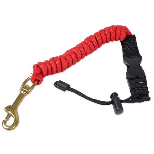 Latitop COSSCCI Elastic Paddle Leash,Fishing Rod Safety Cord Tether Hook for Kayak Canoe Boat Extended to 110CM
