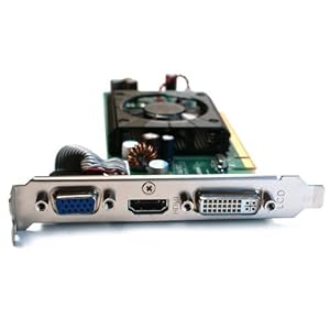 Dell F342F ATI Radeon HD3450 256MB PCI-X Graphics Card HDMI, DVI, VGA Outputs For Computer Systems with Standard PCI-Express x16 Slot Click Here