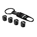 choolo Tire Air Valve Caps Stem Cover Universal Fits All Cars Trucks SUV Bike & Bicycle Motorcycle & Car Tire Valve Stem Caps for Jeep(Black)