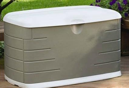 cubierta caja, Patio almacenamiento – 75 Gal., resina, color neutro