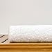 Luxury Hotel Towel Turkish Cotton Towel Set (Wash Cloth - Set of 12, White)