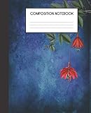 Composition Notebook: Tropical Ephemera Pattern Floral Summer College Ruled Notebook Lined School Journal