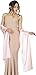 BlackButterfly Satin Shawl Bridesmaid Wedding Wrap Scarf (Baby Pink)