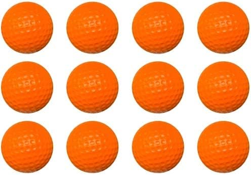 TIROTECHS Practice Golf Balls – 12 Orange Foam Balls with Dimples – Practice Indoor Foam Ball – Realistic Performance Limited Flight – Squishy Floating Foam Ball Indoor and Outdoor TIROTECHS Practice Golf Balls – 12 Orange Foam Balls with Dimples – Practice Indoor Foam Ball – Realistic Performance Limited Flight – Squishy Floating Foam Ball Indoor and Outdoor