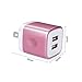 Wall Charger, FiveBox 2Pack Dual Port USB Wall Charger Brick 2.1A Phone Charger Cube Charging Block Plug Charger Box Charging Base for iPhone X/8/6/6s/7 Plus, iPad, Samsung S9 S8 S7 S6, Android, LG