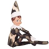 4gerenhao 2019 Tradition New Christmas Elf on The Shelf Plush Dolls New Year (Camouflage boy)