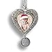 Baby's First Christmas Ornament - Dated 2025 - Picture Ornaments for Newborns - Filigree Heart Shaped Photo Ornament - Baby Christmas Ornaments - Gift-Storage Bag Included - Measures 3.5