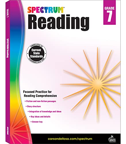 Spectrum Reading Comprehension Grade 7, Ages 12 to