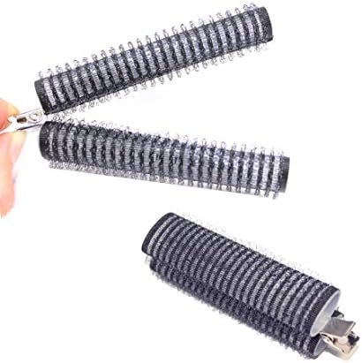 セール商品 2個 フルリフアリ 前髪カーラー 手巻きカーラー Yesmart カーラー 前髪 黑 小 Yes104 ヘアカーラー ふんわり マジック カーラー 楕円形