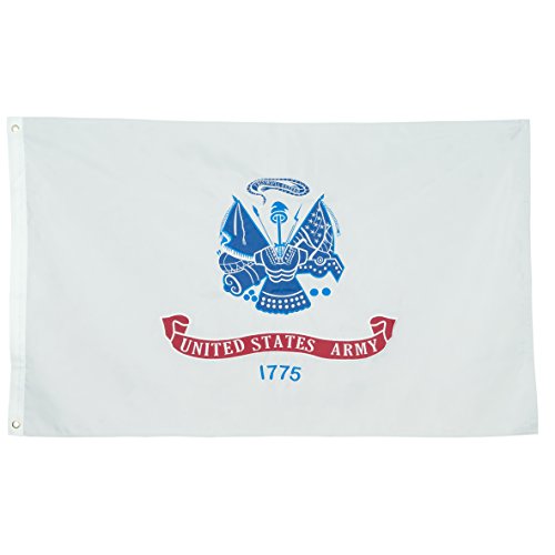 Front Line Flags Army Flag 3x5 ft, Embroidered Heavy Duty & Double-Sided | Military Banner for Inside/Outside Use | UV Protected Long Lasting Nylon | Brass Grommets for Easy Display | US Army Flag