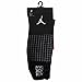[642207-010] AIR JORDAN STENCIL CREW SOCK ACCESSORIES SOCKS AIR JORDANBLACK GREY