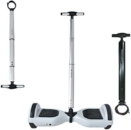 Hoverboard Swegway Handle - Adjustable Handle for Smart Balance Board 6.5" 10" Strut Support Training Aid (SILVER)