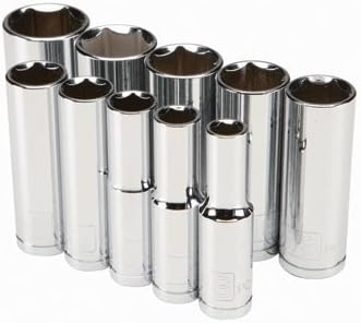 Pittsburgh Professional 10 Piece High Visibility 3/8" Drive Deep Wall SAE Socket Set