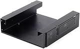 SilverStone SST-SDP10B 5.25" to 3.5" + 2x 2.5" HDD SSD Bay Adapter Bracket view 2