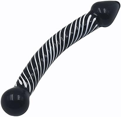 Glass Massager Female Male Pleasure Toys for Women Men Beginners Starter Personal Magic Massage Wand Stick with Ultra Smooth Surface and Plump Textures