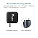 Smart Dual USB Wall Charger Black CHGeek 2-Port 24W 4.8A US Plug MINI USB Travel Adapter with Smart Charge Technology for iPhone 7 7+ 6S 6 Plus 5S iPad Galaxy S7 Note HTC LG G5 Nexus 7 PSP GPS -CH04S