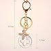 Jzcky Shzrp Four-leaf Clover Crystal Rhinestone Keychain Key Chain Sparkling Key Ring Charm Purse Pendant Handbag Bag Decoration Holiday Gift