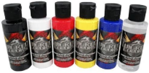 Createx Wicked Primary Set 6 x 2oz (60ml) by Createx Sets