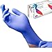 Disposable Nitrile Exam Gloves, 6 mil, X-Large (Aqua Blue) - Long Cuff, Medical Grade, Latex Free, Powder Free, Food Safe (100 Count by Weight, Size Extra Large)