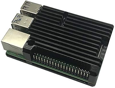 Nrpfell para Raspberry Pi 4 B-Type Carcasa de Aluminio Carcasa de Metal Chasis de AleacióN de Aluminio Chaleco de Enfriamiento de Aluminio Sin Ventilador