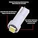 cciyu 10 Pack White T5 Instrument Cluster Indicator Led Bulbs 2-2835-SMD Light w/Twist Lock