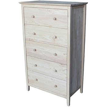 Amazon Com International Concepts Chest With 5 Drawers