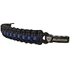 MiliTactical-Thin-Blue-Line-Paracord-Bracelet-Police-Lives-Matter-Sizes-7-8-8-9-AdjustableStainless-Shackle