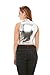 Red Hanger Women's Tank Top - Metallic Wet Look Mock Neck Turtleneck - Crop Top (Silver-L)