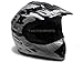 TMS Youth Kids Black Flame Dirt Bike Off-road Motocross Helmet Atv Mx (Large)