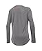 Under Armour Kids Girl's UA Big Logo Long Sleeve Tee (Big Kids) True Gray Heather/After Burn MD (10-12 Big Kids)