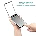 LED Makeup Compact Mirror,Haimi Tree Travel Pocket Make Up Portable Mirror Dimmable 8 LEDs Lighted Mirror 1X & 2X Magnification Cosmetic Illuminated Handbag Mirror Adjustable Stand [Energy Class A+]