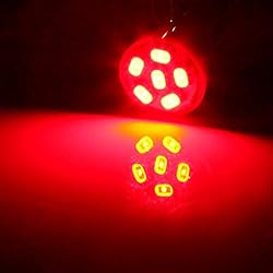 10x T10 194 168 Dash Instrument Red LED Light Bulbs