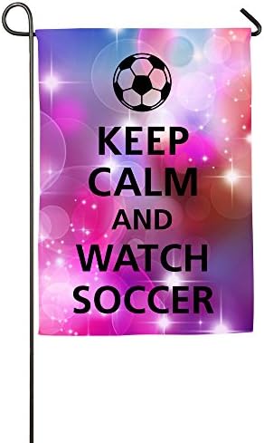 Zhanzy Keep Calm And Watch Soccer F1 Custom Garden Flag