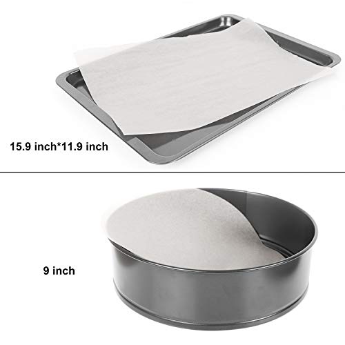 image for SMARTAKE 200 Pcs Parchment Paper, Non-Stick 100 Pcs 12x16 Inches Recta